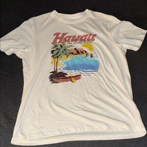 Hawaii Graphic White T-Shirt